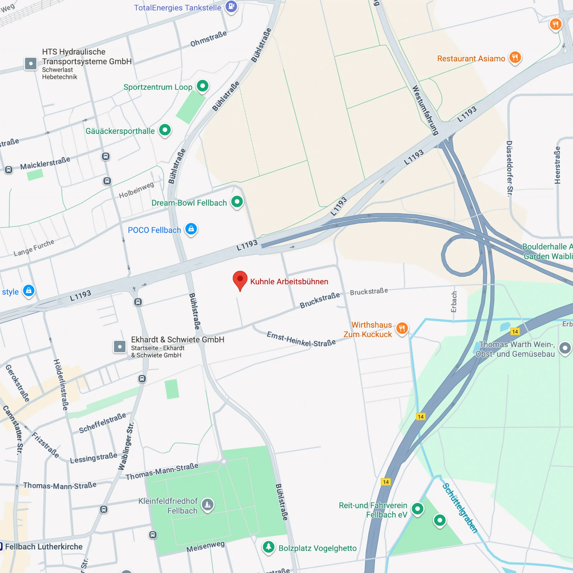 Kuhnle Anfahrt Karte.